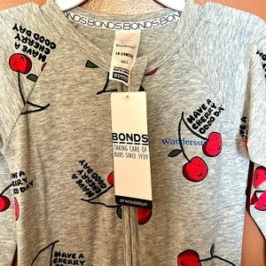 🆕 Bonds Wondersuit size 2 (18-24 months) Have a Cherry Good Day Print!